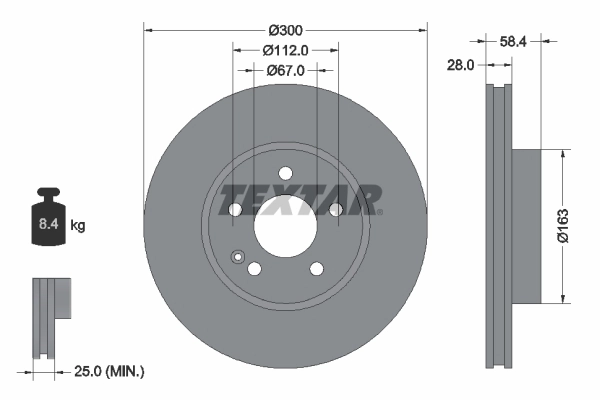 Brake Disc PRO 93123403