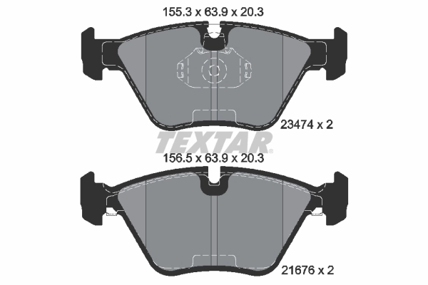 Brake Pad Set, disc brake Q+ 2347402