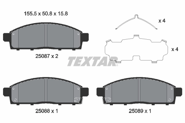 Brake Pad Set, disc brake 2508703