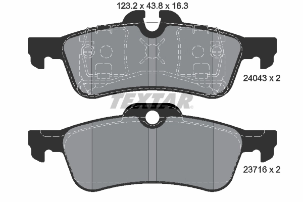 Brake Pad Set, disc brake Q+ 2404301