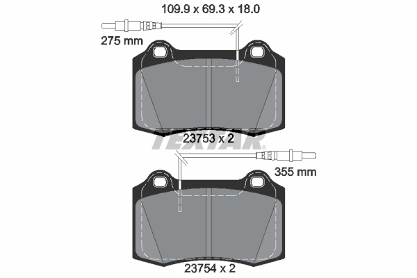 Brake Pad Set, disc brake Q+ 2375301