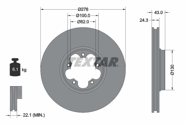 Brake Disc PRO 92110003