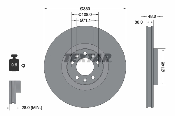 Brake Disc PRO 92283403