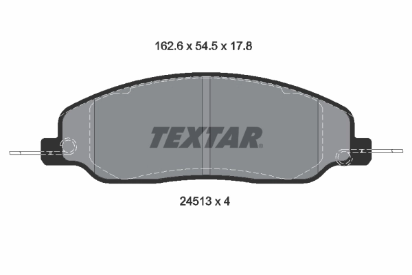 Brake Pad Set, disc brake Q+ 2451301