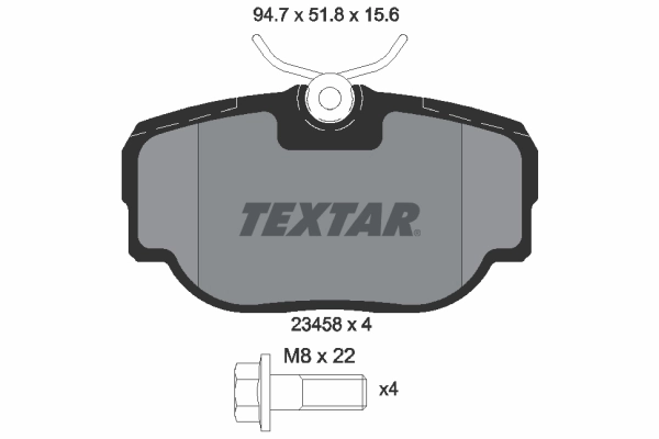 Brake Pad Set, disc brake 2345801