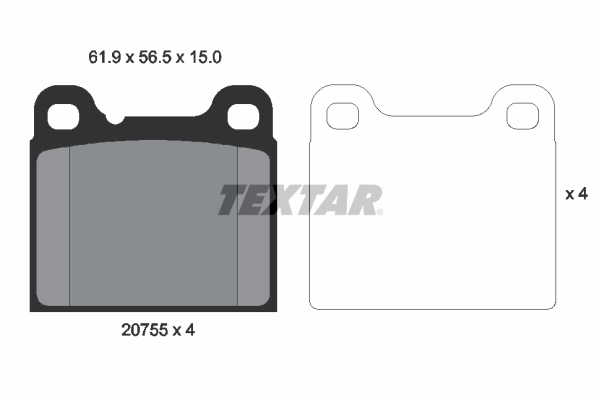 Brake Pad Set, disc brake 2075506