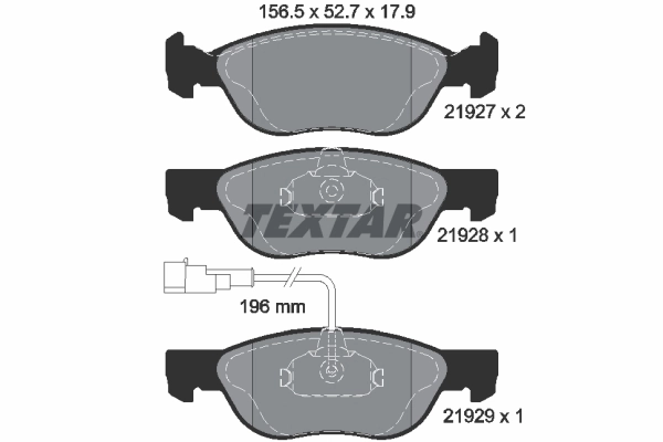 Brake Pad Set, disc brake Q+ 2192701
