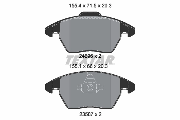 Brake Pad Set, disc brake Q+ 2469601
