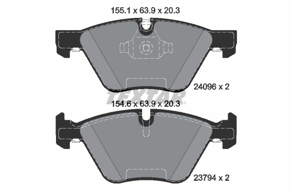 Brake Pad Set, disc brake Q+ 2409601