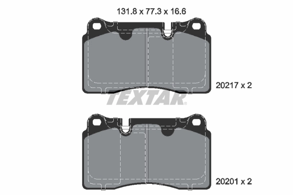 Brake Pad Set, disc brake 2021703
