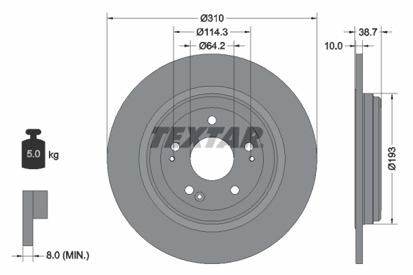 Brake Disc PRO 92306103