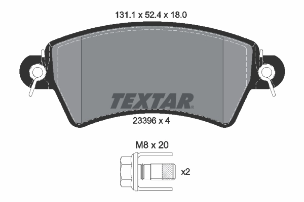 Brake Pad Set, disc brake Q+ 2339602