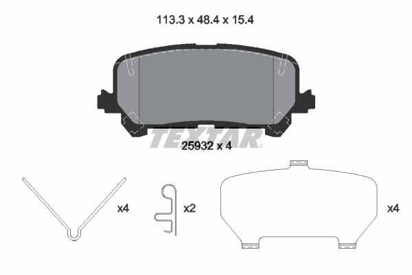 Brake Pad Set, disc brake 2593201