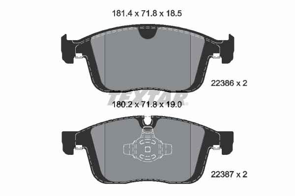 Brake Pad Set, disc brake Q+ 2238601