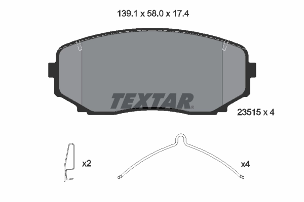 Brake Pad Set, disc brake 2351503