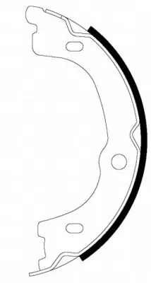Brake Shoe Set, parking brake 91075300