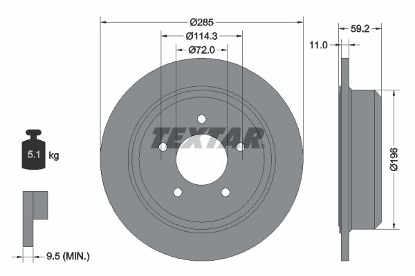 Brake Disc PRO 92169403