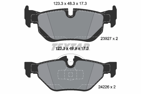 Brake Pad Set, disc brake Q+ 2392701