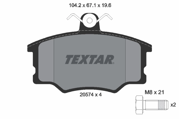 Brake Pad Set, disc brake 2057402