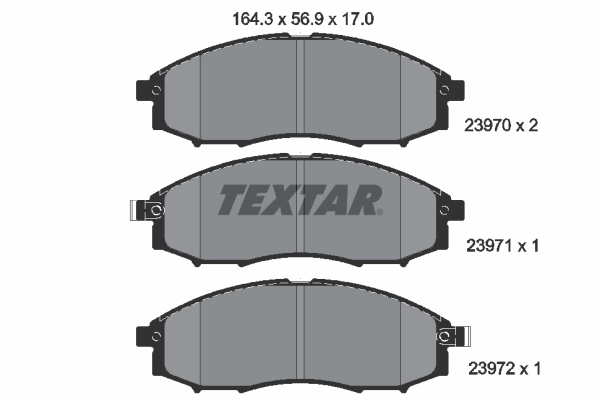 Brake Pad Set, disc brake 2397001