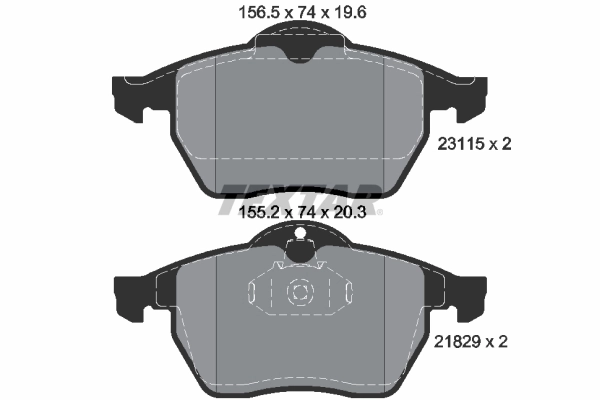 Brake Pad Set, disc brake Q+ 2311502