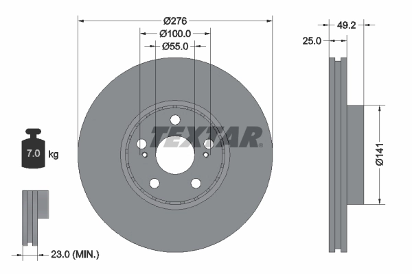 Brake Disc PRO 92126403