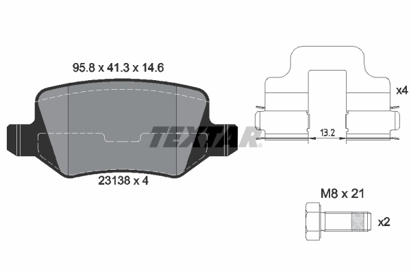 Brake Pad Set, disc brake Q+ 2313805