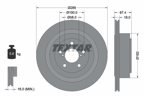 Brake Disc PRO 92173603