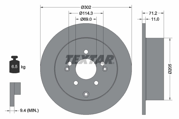 Brake Disc PRO 92166103