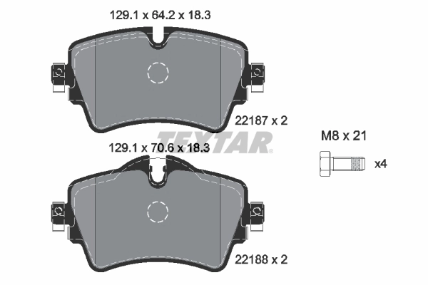 Brake Pad Set, disc brake Q+ 2218701