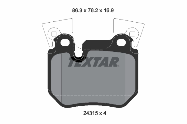 Brake Pad Set, disc brake Q+ 2431501