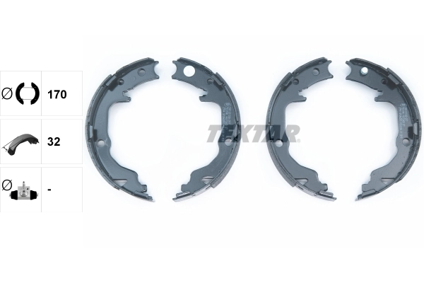 Brake Shoe Set, parking brake 91073400