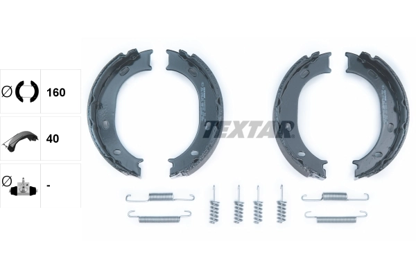 Brake Shoe Set, parking brake 91055100