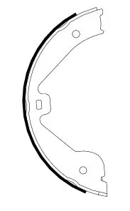 Brake Shoe Set, parking brake 91062400