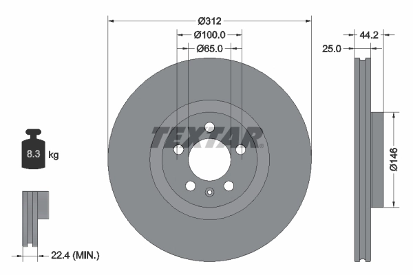 Brake Disc PRO+ 92306405