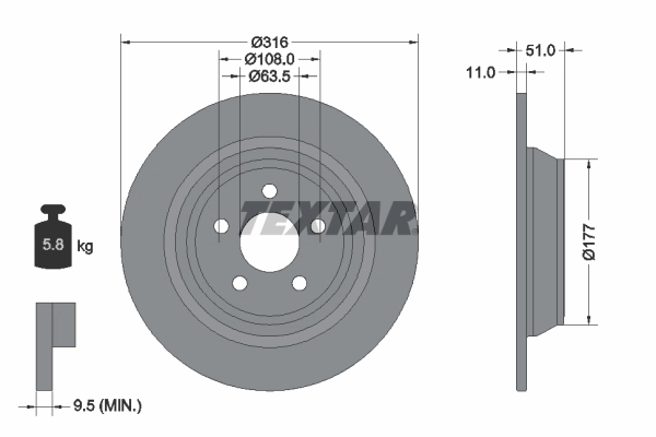 Brake Disc PRO 92291903