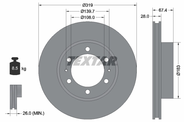 Brake Disc PRO 92274903