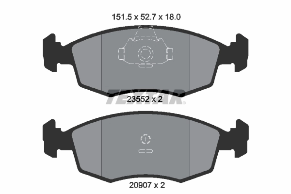 Brake Pad Set, disc brake 2355202