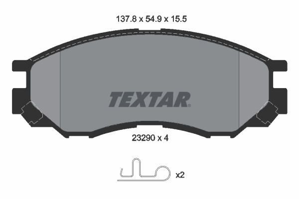 Brake Pad Set, disc brake 2329002