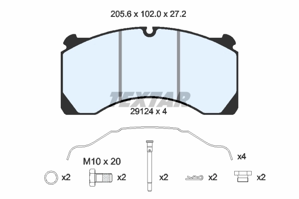 Brake Pad Set, disc brake 2912405