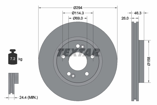 Brake Disc PRO 92136403