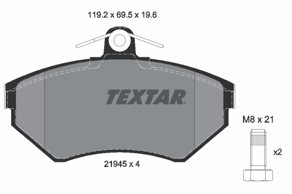 Brake Pad Set, disc brake Q+ 2194503