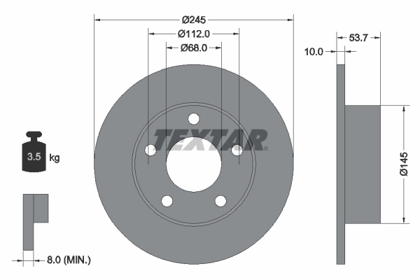 Brake Disc PRO 92090803