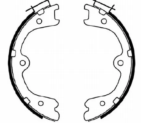 Brake Shoe Set, parking brake 91073100
