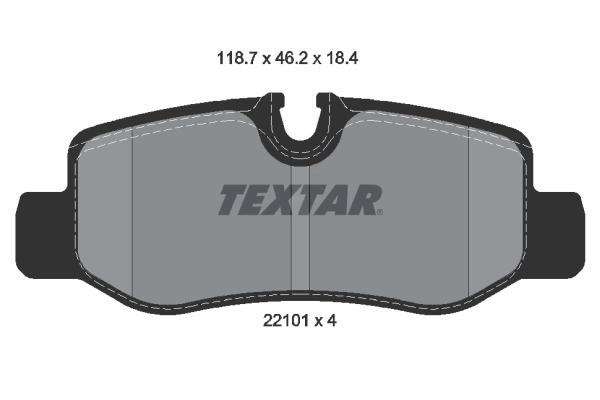 Brake Pad Set, disc brake Q+ 2210101