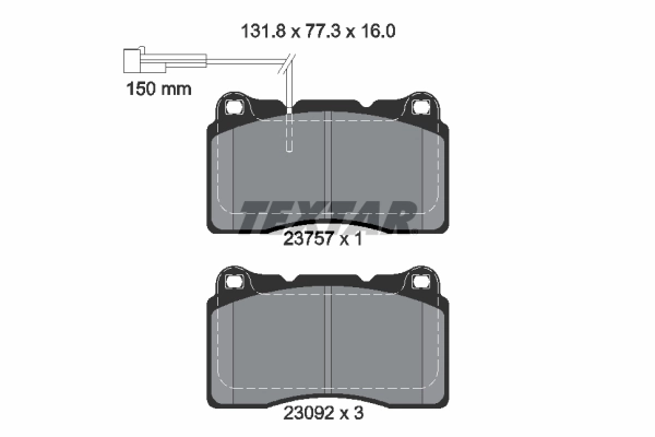 Brake Pad Set, disc brake Q+ 2375701