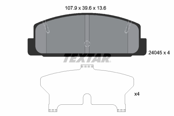 Brake Pad Set, disc brake 2404501