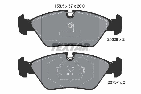 Brake Pad Set, disc brake Q+ 2062902
