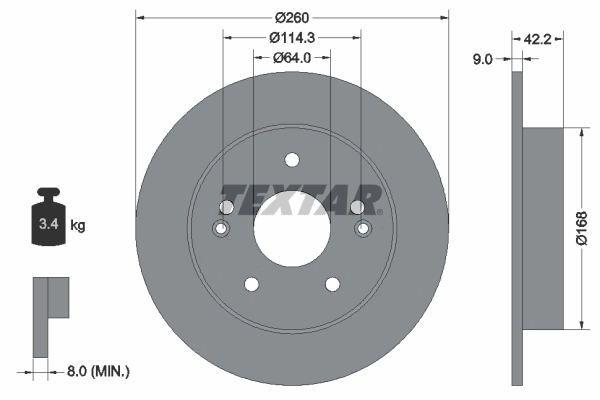 Brake Disc PRO 92172003