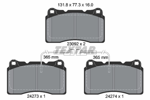 Brake Pad Set, disc brake Q+ 2427301
